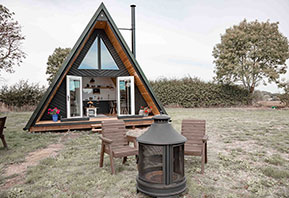 Glamping cabin Suffolk