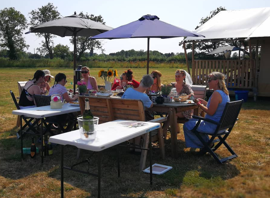 Boundary Farm Glamping Cooking Outdoors