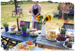 Boundary Farm Glamping Cooking Outdoors